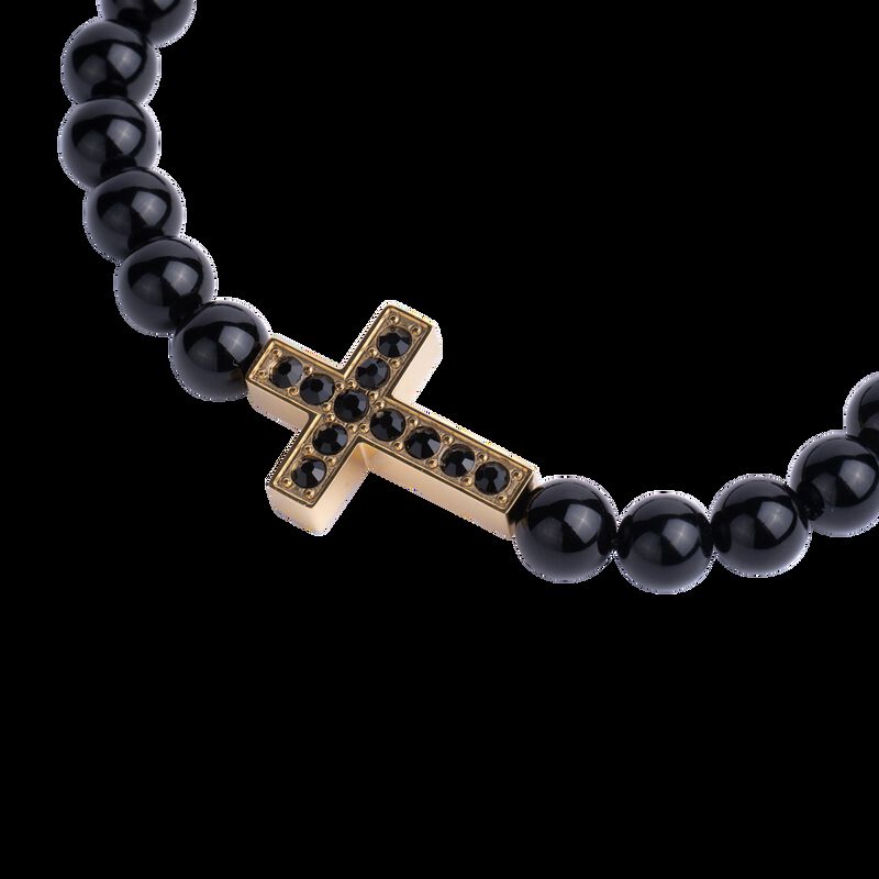 Pulsera de Cruz para Hombre. Con Piedra Protect... image number null