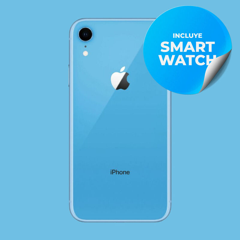 Iphone Xr Reacondicionado 64Gb Azul + Reloj Gen... image number null