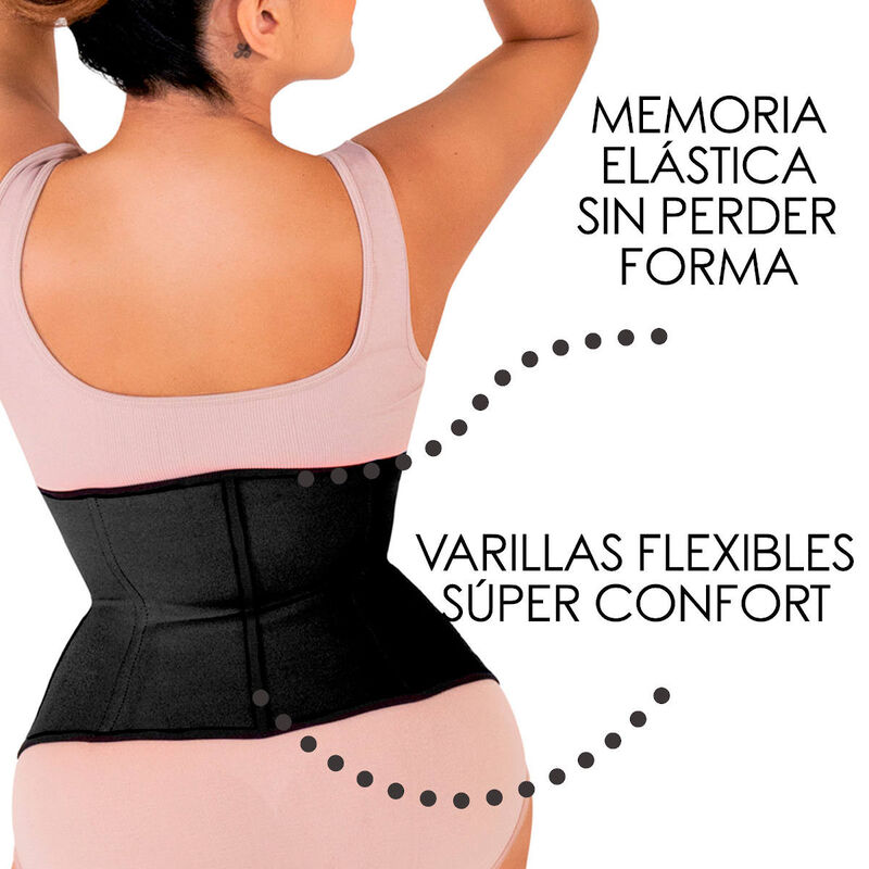 Cinturilla Faja T&eacute;rmica 3 Capas Licra L&aacute;tex Alg... image number null