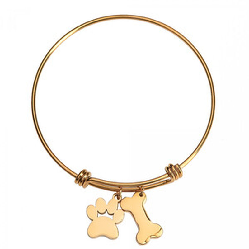 Pulseras Mujer con Dijes de Huella de Perro y H... image number null