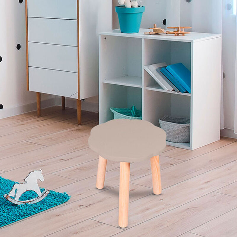 Banquito de Madera para Ni&ntilde;os- Nube - Gris Oscu... image number null