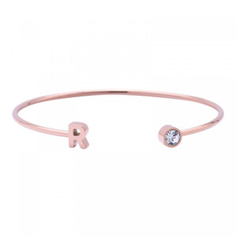 Pulsera para Mujer con Inicial Letra tipo Braza... image number null
