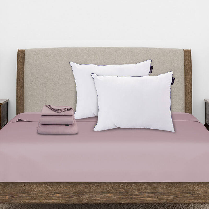 S&aacute;banas Queen Size Dicasa Softy Lila + 2 Almoha... image number null