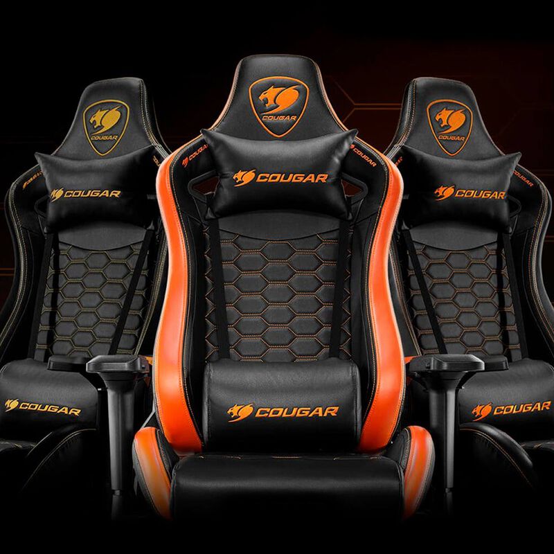 Silla Cougar Gamer Outrider Black/Orange image number null