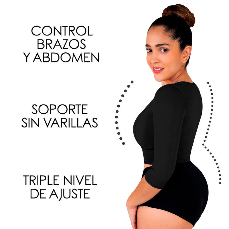 Faja slim top senos libres Negro CH image number null