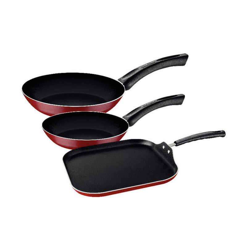 2 Sartenes 18 y 24 cm y 1 Plancha 28 cm Tramont... image number null