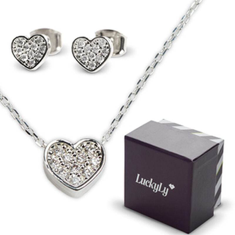 Set Juego de Joyer&iacute;a para Mujer de Coraz&oacute;n Luck... image number null