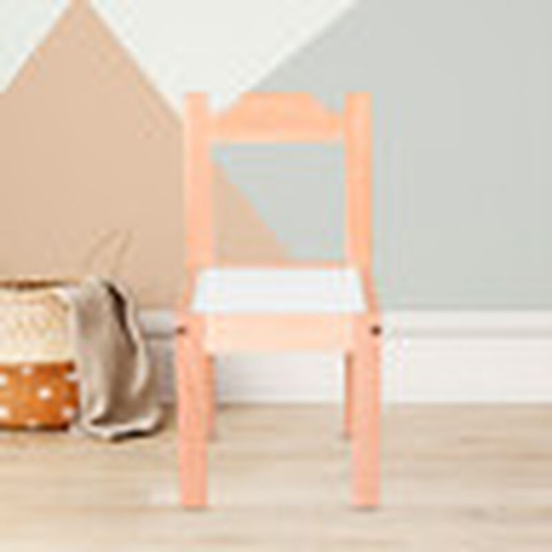 Duduk Silla de Madera Barnizada para Ni&ntilde;os Pequ... image number null