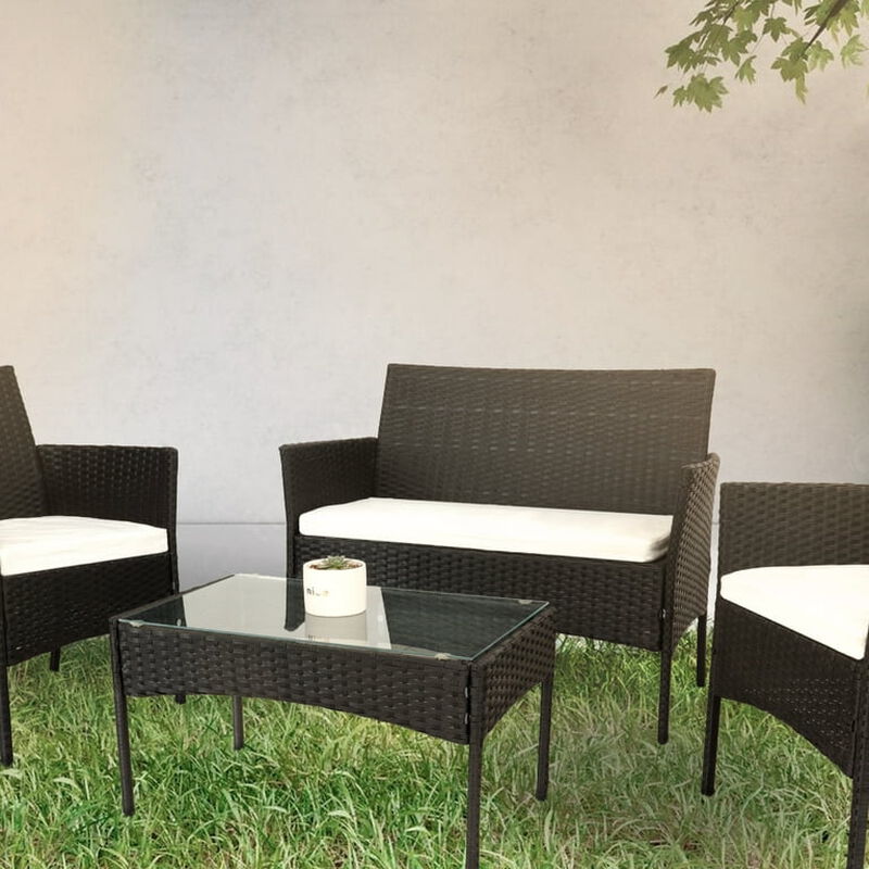 Sala Para Jard&iacute;n Negro Con Blanco Ilios Innova ... image number null