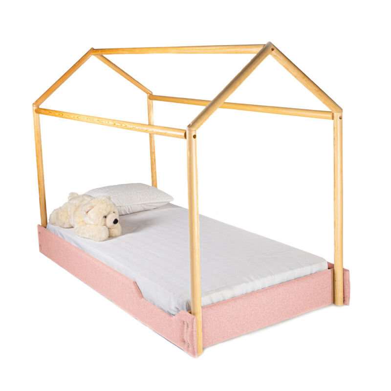 Cama Casa Tapizada Individual Estilo Moderno pa... image number null