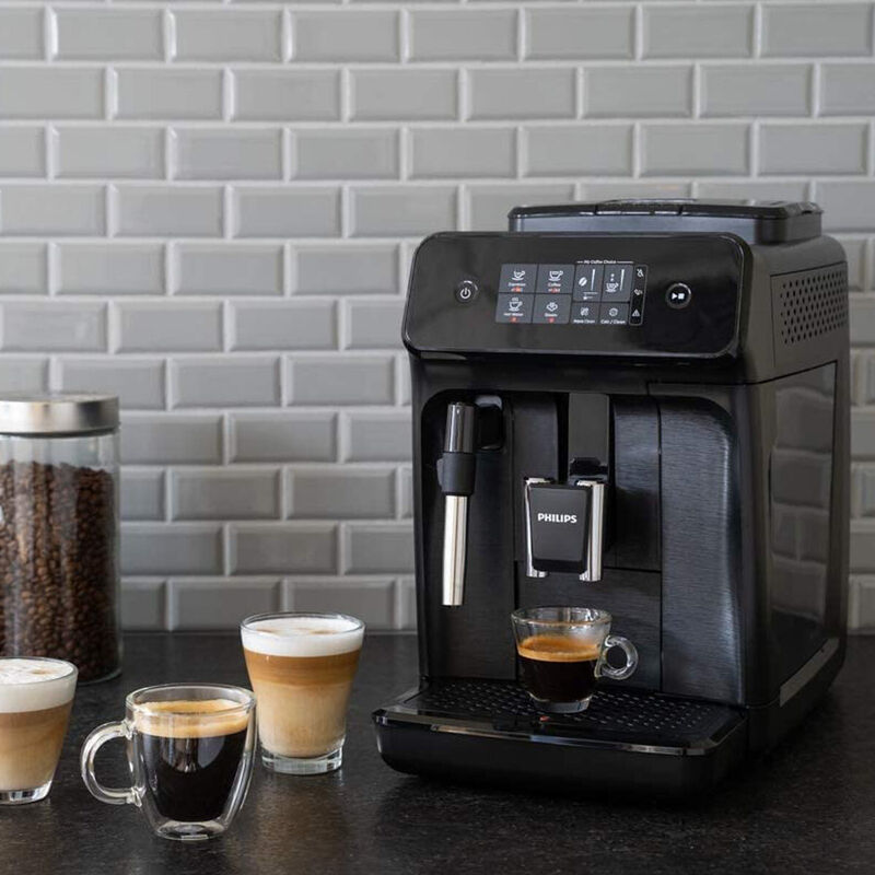 M&aacute;quina de caf&eacute; expreso autom&aacute;tica con espumado... image number null