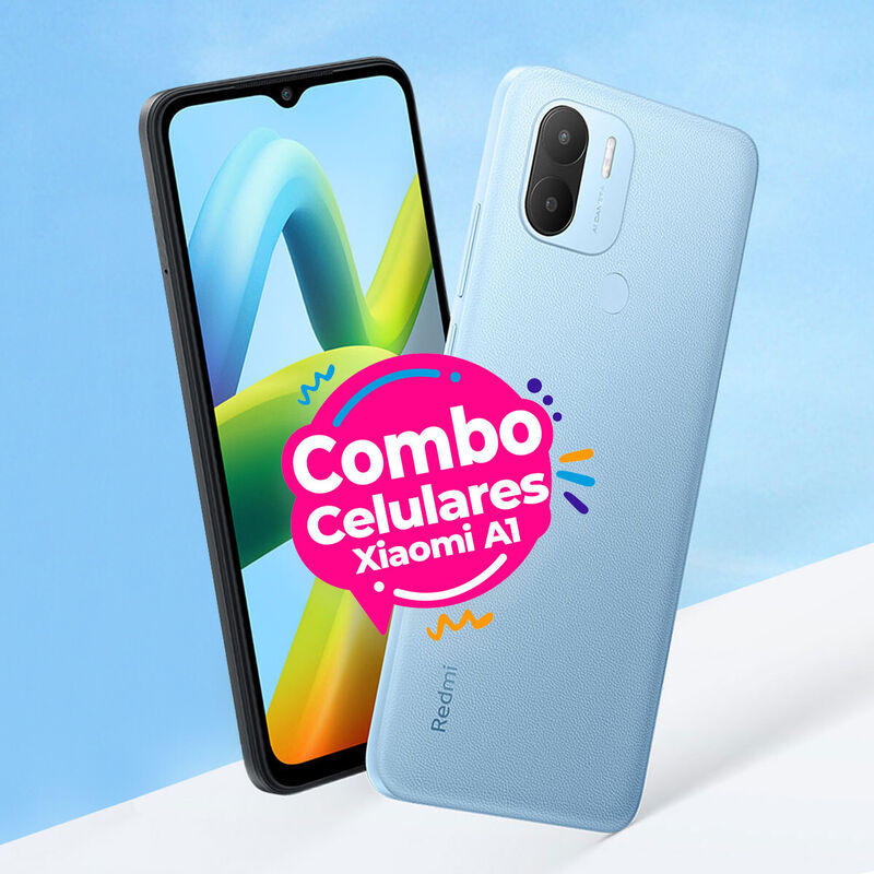2 Xiaomi Redmi A1 Negro y Azul 32GB + 2GB image number null