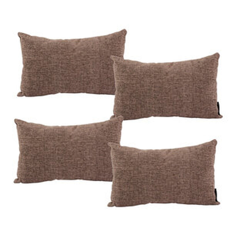 Set de 4 Cojines Dicasa DeltaOne Caf&eacute; Oscuro image number null